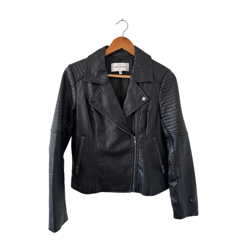 Cupcakes and Cashmere Black Leather Jacket